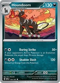Houndoom | 133/197 | Reverse Holofoil | SV03: Obsidian Flames