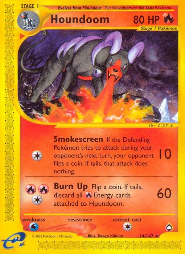 Houndoom (14) 014/147 Reverse Holofoil Aquapolis