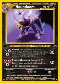 Houndoom (23) | 23/75 | 1st Edition | Neo Discovery