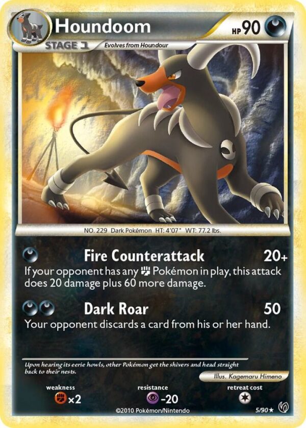 Houndoom 5/90 Reverse Holofoil Undaunted