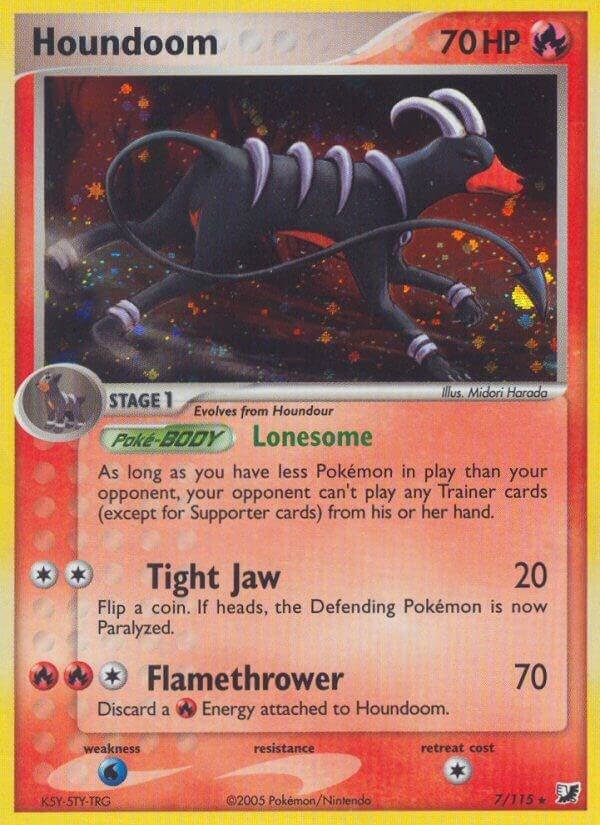 Houndoom 7/115 Reverse Holofoil Unseen Forces Houndoom 7/115 Reverse Holofoil Unseen Forces