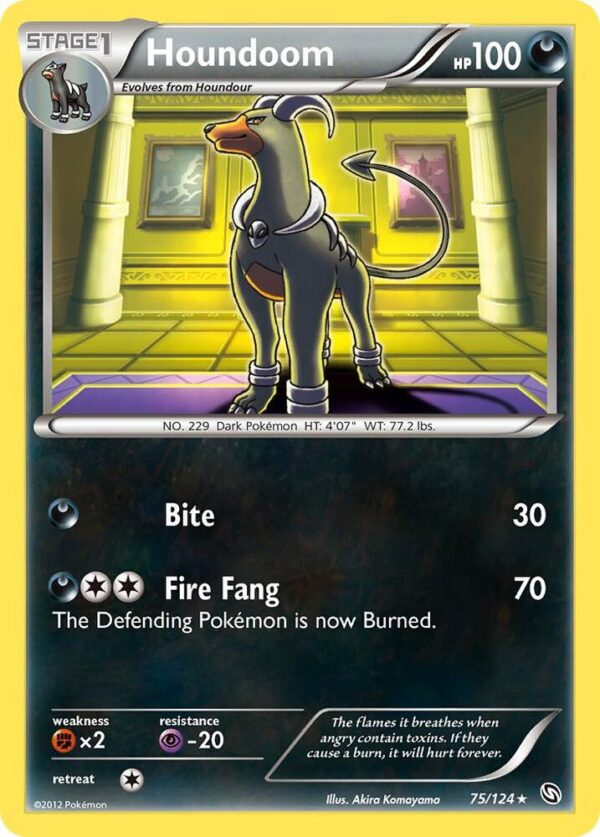 Houndoom 75/124 Reverse Holofoil Dragons Exalted