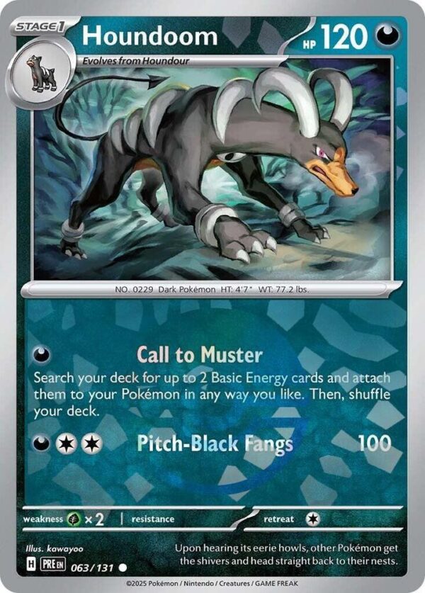 Houndoom (Poke Ball Pattern) 063/131 Holofoil SV: Prismatic Evolutions