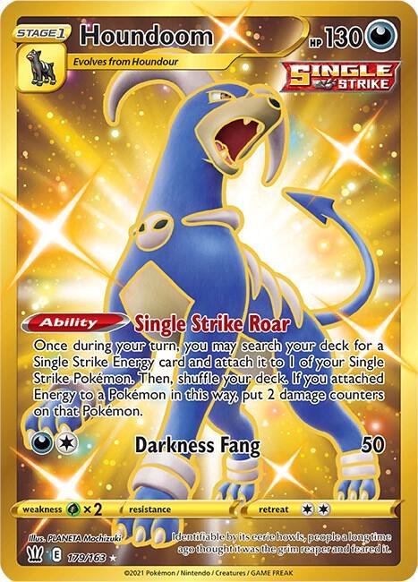 Houndoom (Secret) 179/163 Holofoil SWSH05: Battle Styles
