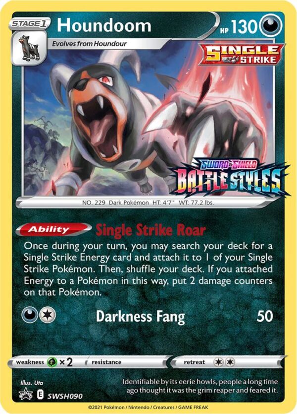 Houndoom SWSH090 (Prerelease) Holofoil SWSH: Sword & Shield Promo Cards