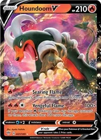 Houndoom V | 021/189 | Holofoil | SWSH03: Darkness Ablaze