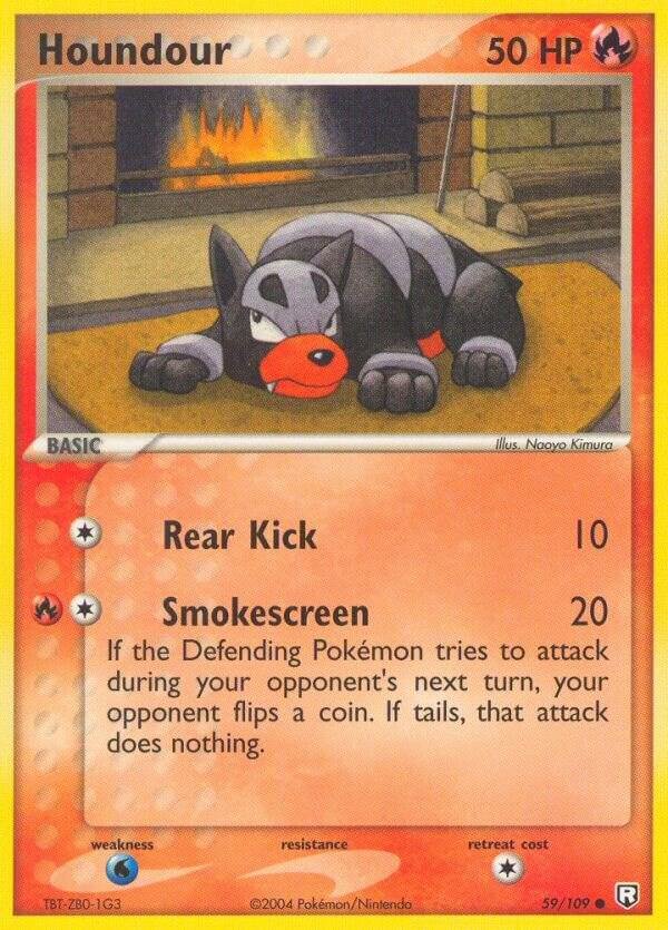Houndour 059/109 Reverse Holofoil Team Rocket Returns Houndour 059/109 Reverse Holofoil Team Rocket Returns