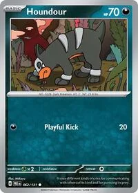 Houndour | 062/131 | Reverse Holofoil | SV: Prismatic Evolutions Houndour | 062/131 | Reverse Holofoil | SV: Prismatic Evolutions