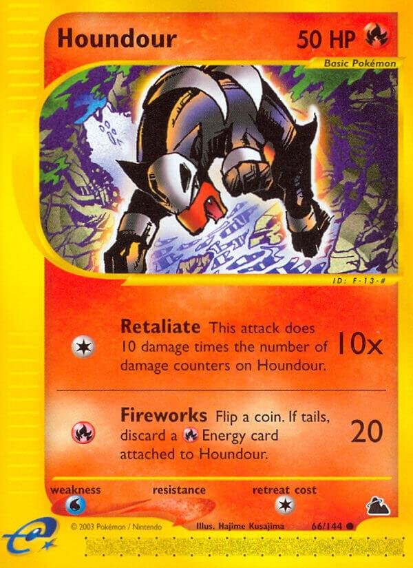 Houndour 066/144 Reverse Holofoil Skyridge Houndour 066/144 Reverse Holofoil Skyridge