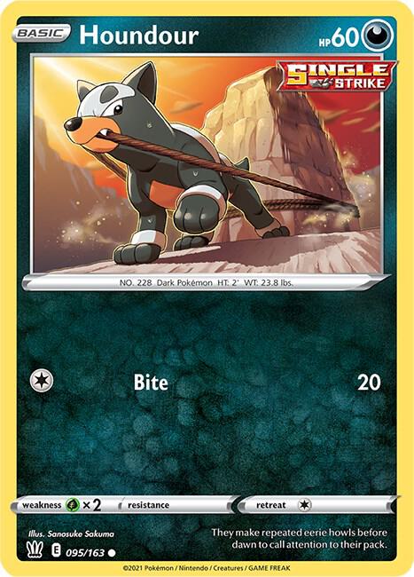 Houndour 095/163 Normal SWSH05: Battle Styles