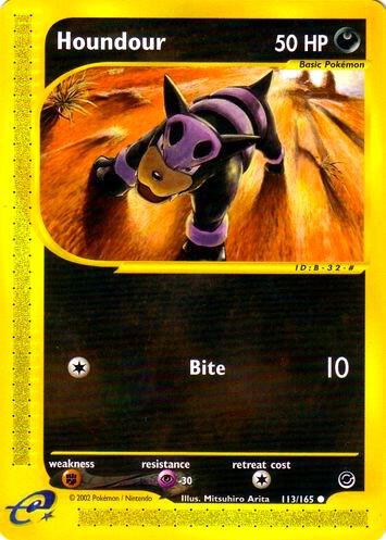 Houndour 113/165 Reverse Holofoil Expedition