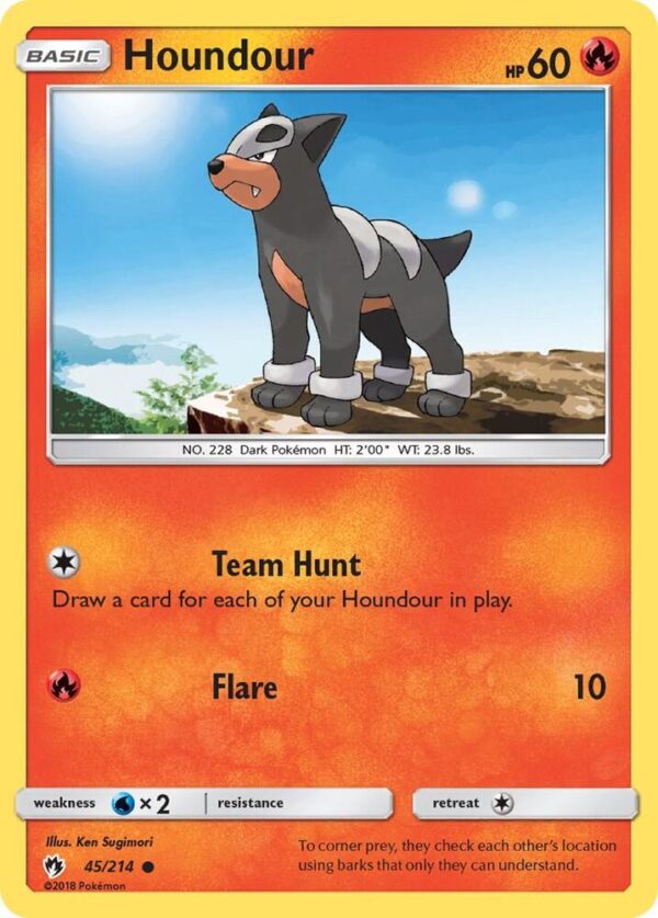 Houndour 45/214 Normal SM – Lost Thunder