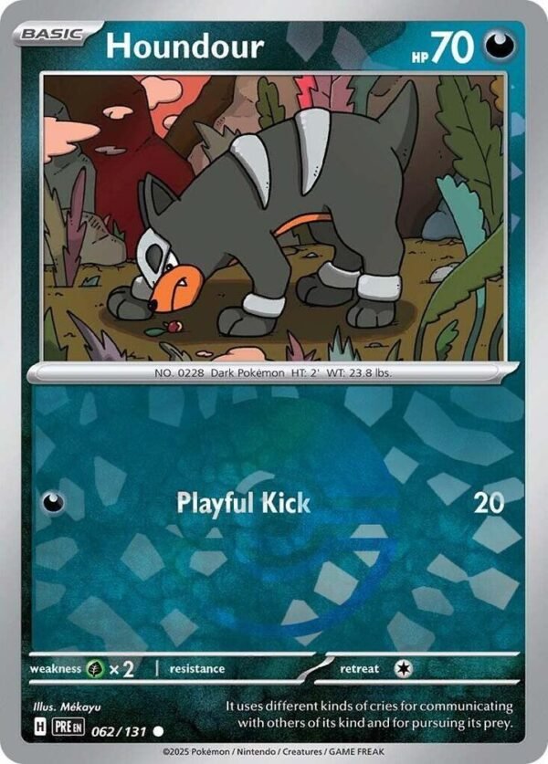 Houndour (Poke Ball Pattern) 062/131 Holofoil SV: Prismatic Evolutions Houndour (Poke Ball Pattern) 062/131 Holofoil SV: Prismatic Evolutions