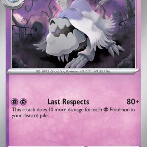 Houndstone 043/091 Reverse Holofoil SV: Paldean Fates