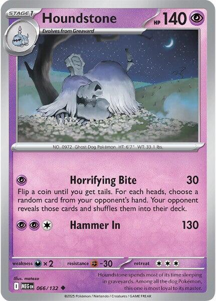 Houndstone 066/132 Reverse Holofoil ME01: Mega Evolution Houndstone 066/132 Reverse Holofoil ME01: Mega Evolution