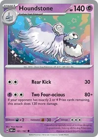 Houndstone | 101/197 | Reverse Holofoil | SV03: Obsidian Flames Houndstone | 101/197 | Reverse Holofoil | SV03: Obsidian Flames