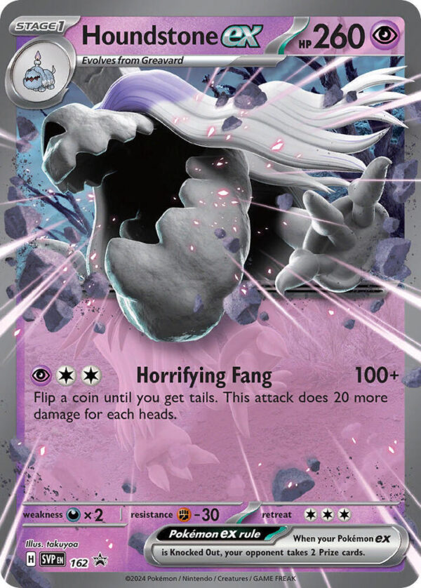 Houndstone ex 162 Holofoil SV: Scarlet & Violet Promo Cards Houndstone ex 162 Holofoil SV: Scarlet & Violet Promo Cards