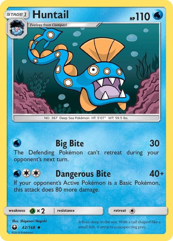 Huntail 42/168 Reverse Holofoil SM – Celestial Storm