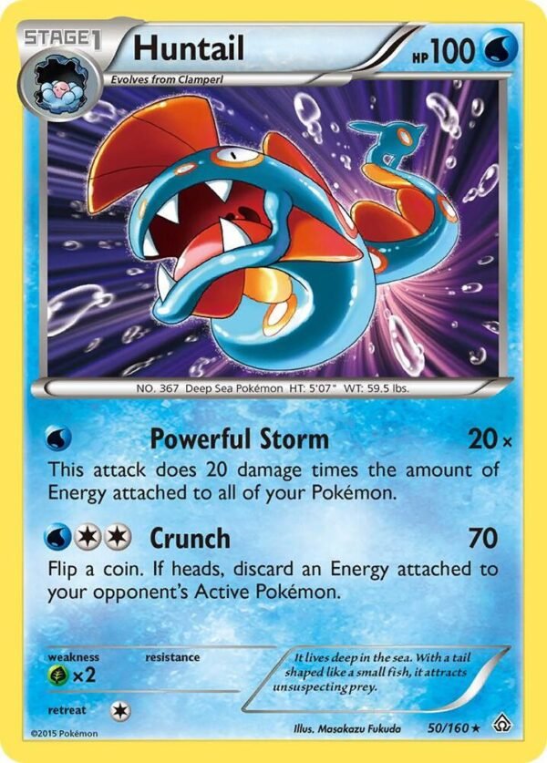 Huntail 50/160 Reverse Holofoil XY – Primal Clash Huntail 50/160 Reverse Holofoil XY – Primal Clash