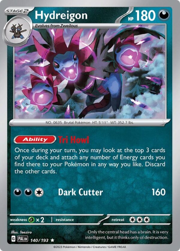 Hydreigon 140/193 Holofoil SV02: Paldea Evolved Hydreigon 140/193 Holofoil SV02: Paldea Evolved