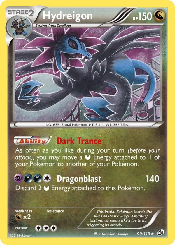 Hydreigon 99/113 Reverse Holofoil Legendary Treasures