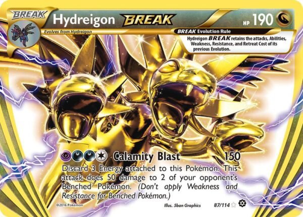 Hydreigon BREAK 87/114 Holofoil XY – Steam Siege Hydreigon BREAK 87/114 Holofoil XY – Steam Siege
