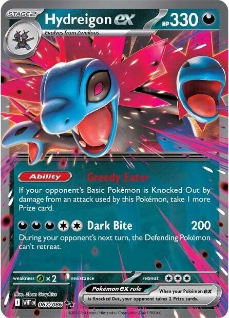 Hydreigon ex 067/086 Holofoil SV: White Flare Hydreigon ex 067/086 Holofoil SV: White Flare