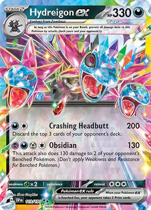 Hydreigon ex 119/191 Holofoil SV08: Surging Sparks Hydreigon ex 119/191 Holofoil SV08: Surging Sparks