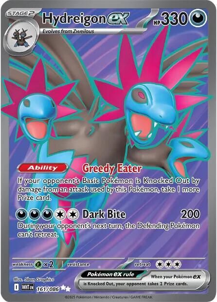 Hydreigon ex 161/086 Holofoil SV: White Flare