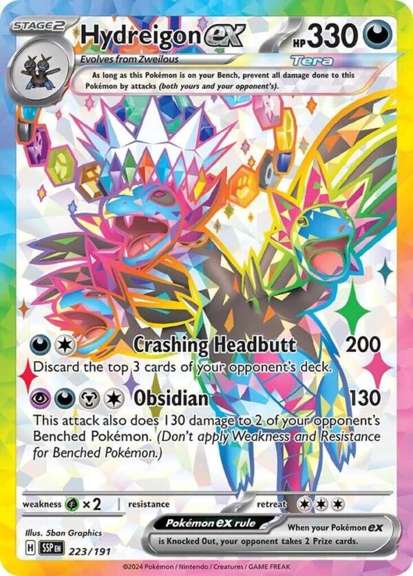 Hydreigon ex 223/191 Holofoil SV08: Surging Sparks