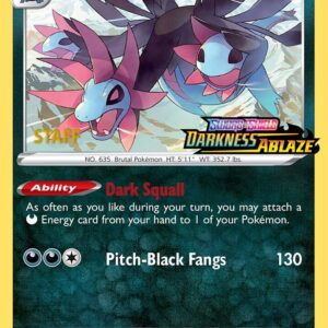 Hydreigon SWSH037 (Prerelease) [Staff] Holofoil SWSH: Sword & Shield Promo Cards