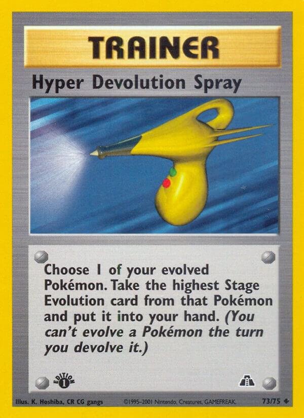 Hyper Devolution Spray 73/75 1st Edition Neo Discovery