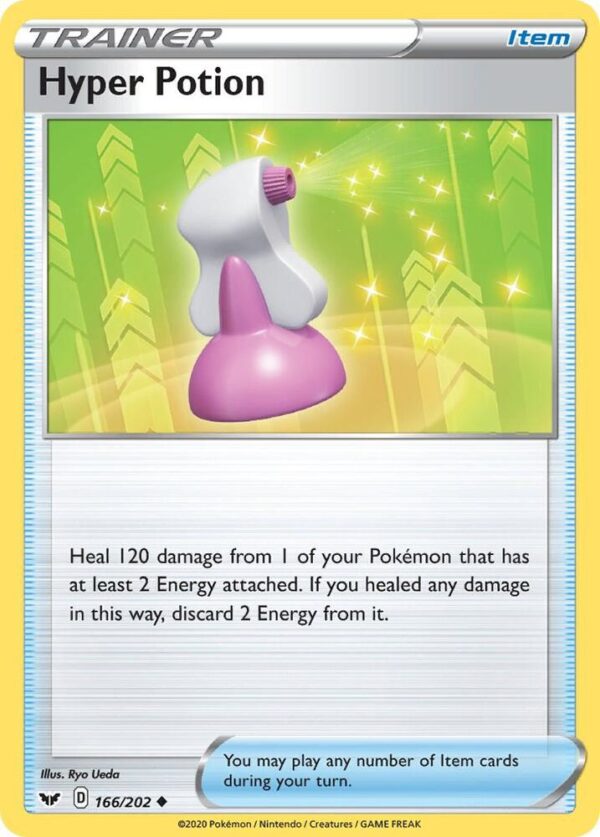 Hyper Potion 166/202 Normal SWSH01: Sword & Shield Base Set Hyper Potion 166/202 Normal SWSH01: Sword & Shield Base Set