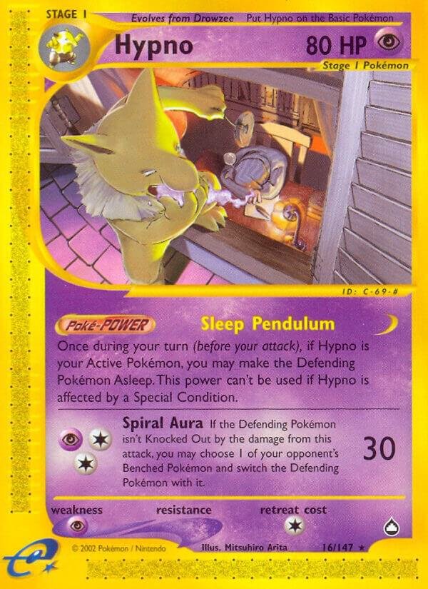 Hypno 016/147 Reverse Holofoil Aquapolis Hypno 016/147 Reverse Holofoil Aquapolis