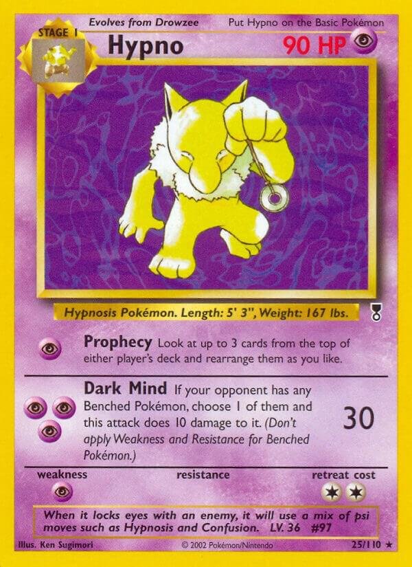 Hypno 025/110 Reverse Holofoil Legendary Collection Hypno 025/110 Reverse Holofoil Legendary Collection