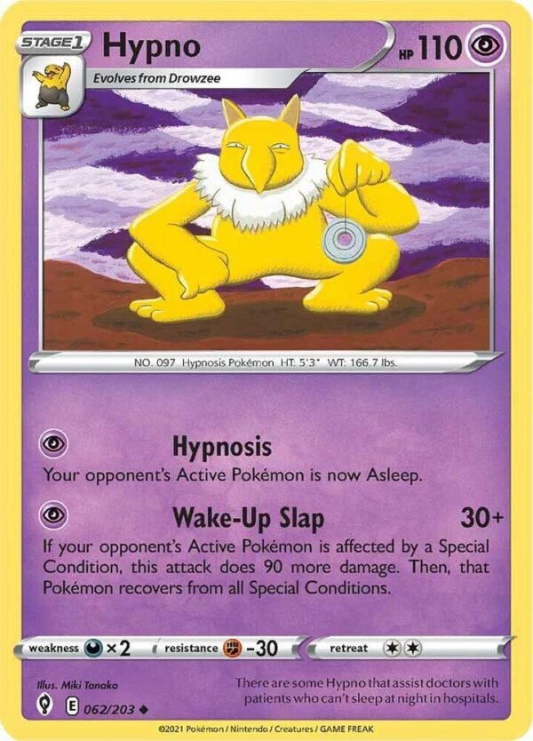 Hypno 062/203 Normal SWSH07: Evolving Skies