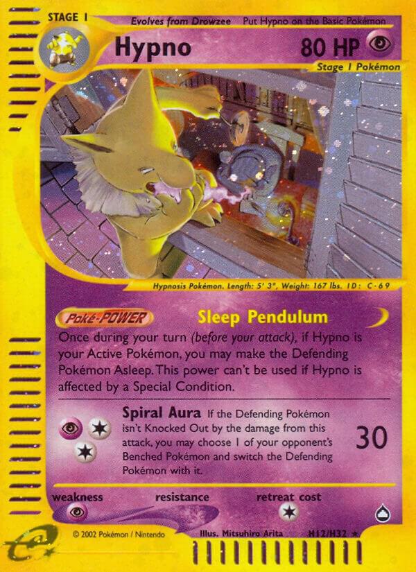 Hypno (H12) H12/H32 Holofoil Aquapolis