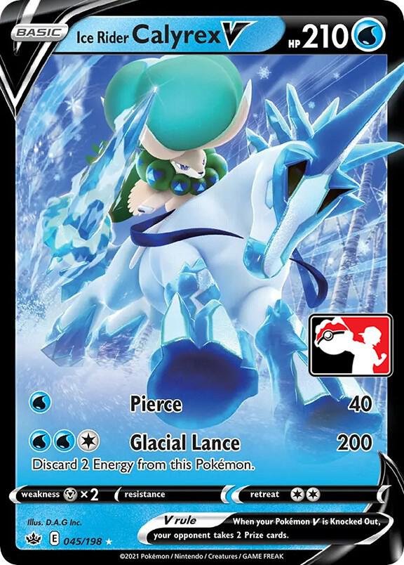Ice Rider Calyrex V 045/198 Holofoil Prize Pack Series Cards Ice Rider Calyrex V 045/198 Holofoil Prize Pack Series Cards
