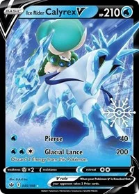 Ice Rider Calyrex V | 045/198 (Holiday Calendar) | Holofoil | Miscellaneous Cards & Products Ice Rider Calyrex V | 045/198 (Holiday Calendar) | Holofoil | Miscellaneous Cards & Products