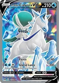 Ice Rider Calyrex V (Full Art) | 163/198 | Holofoil | SWSH06: Chilling Reign