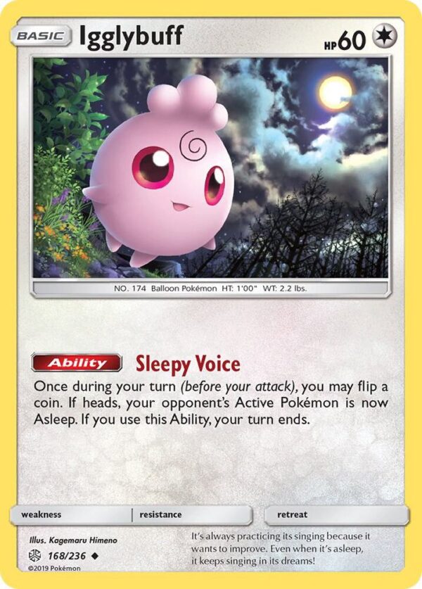 Igglybuff 168/236 Normal SM – Cosmic Eclipse Igglybuff 168/236 Normal SM – Cosmic Eclipse