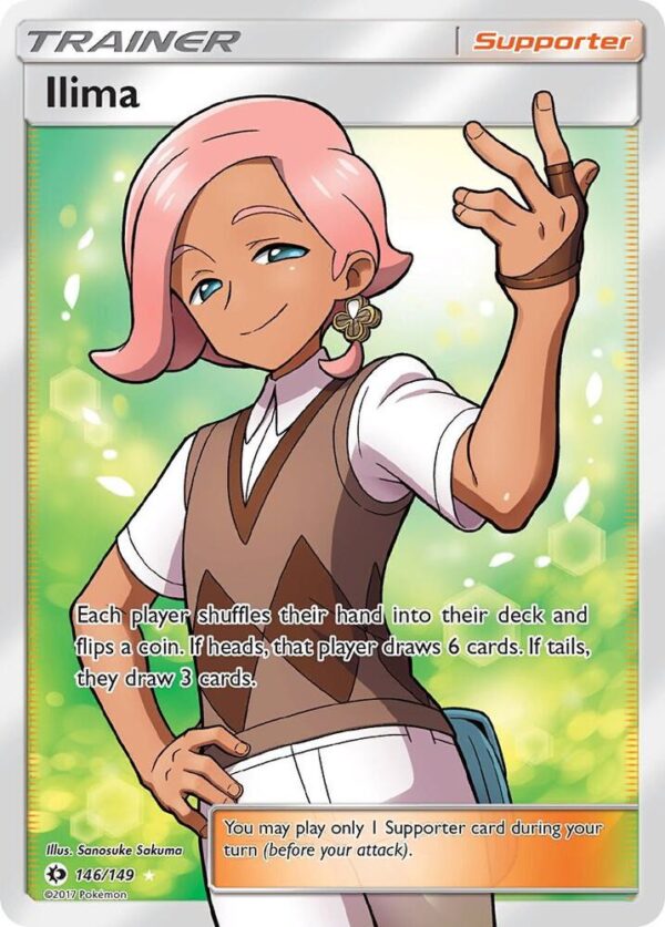 Ilima (Full Art) 146/149 Holofoil SM Base Set