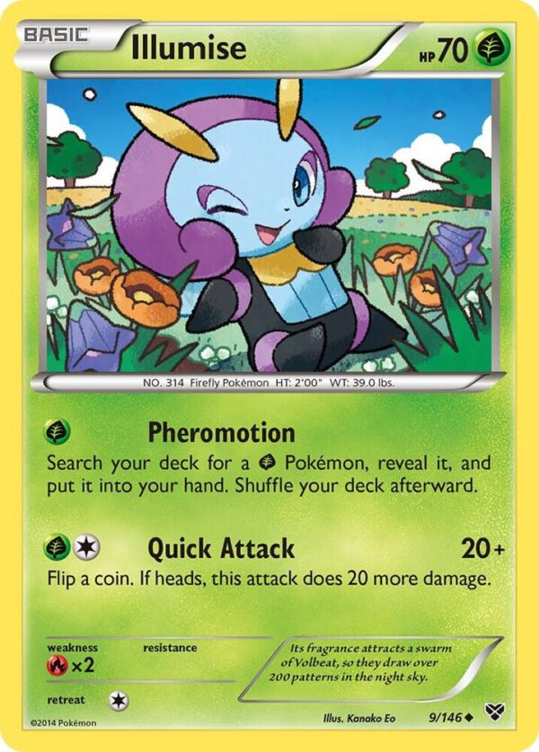 Illumise 9/146 Normal XY Base Set Illumise 9/146 Normal XY Base Set