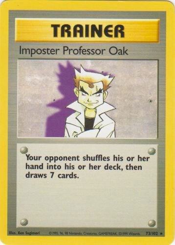 Imposter Professor Oak 073/102 Normal Base Set