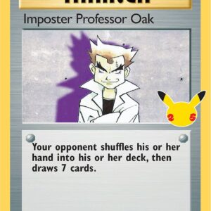 Imposter Professor Oak 73/102 Holofoil Celebrations: Classic Collection Imposter Professor Oak 73/102 Holofoil Celebrations: Classic Collection