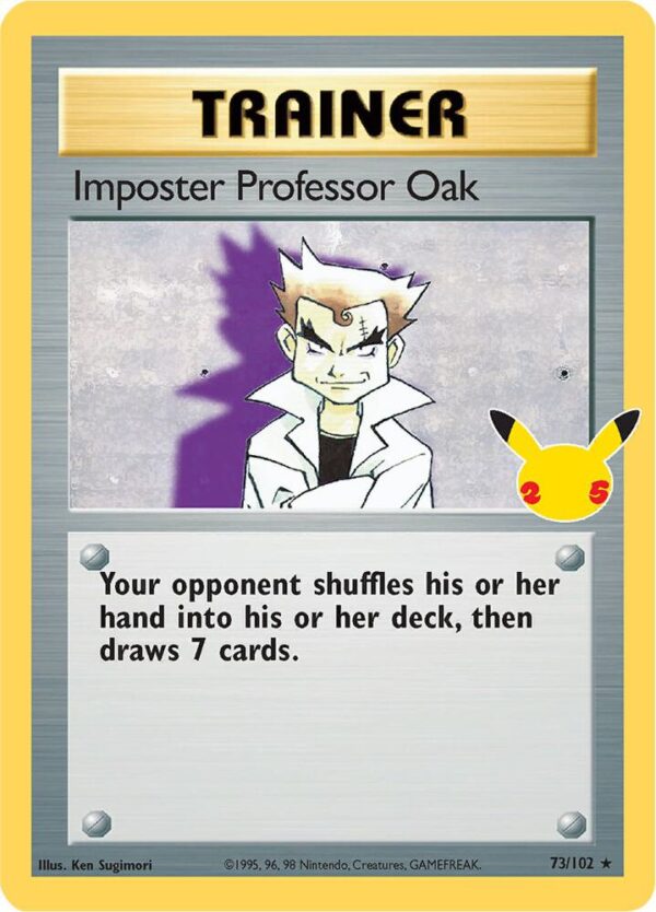 Imposter Professor Oak 73/102 Holofoil Celebrations: Classic Collection