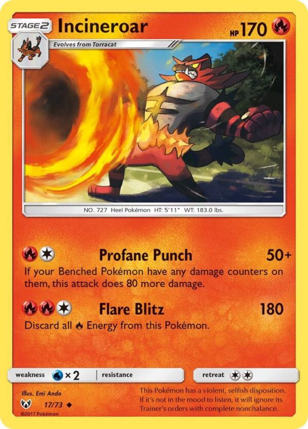 Incineroar 17/73 Normal Shining Legends