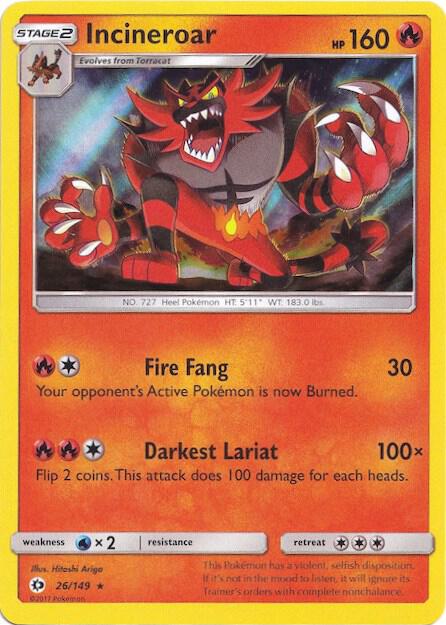 Incineroar 26/149 (Water Web Holo) 026/149 Holofoil Miscellaneous Cards & Products Incineroar 26/149 (Water Web Holo) 026/149 Holofoil Miscellaneous Cards & Products