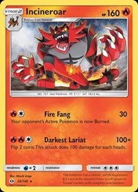 Incineroar | 26/149 | Reverse Holofoil | SM Base Set