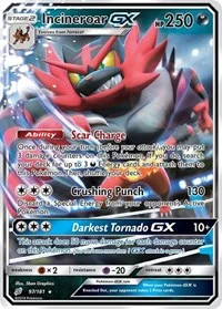 Incineroar GX | 97/181 | Holofoil | SM - Team Up